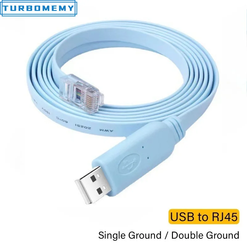 USB to RJ45 Console Cable RS232 Serial Adapter for Laptop Computer Cisco Router USB RJ 45 8P8C Converter Console Cable 1.8m 3m