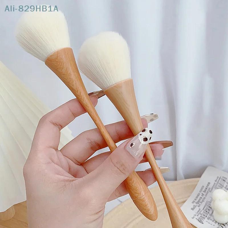 Brosse à ongles en forme de livres de poussière, accessoire de manucure, grande tête, fleur, poudre, blush, pour salon de beauté