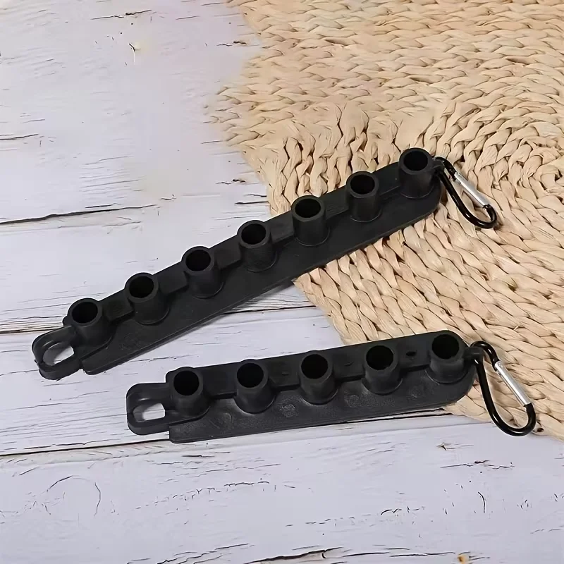 1pcs Car Wash Gun Nozzle Storage Holder With Hook, 5/7 Holes For 1/4