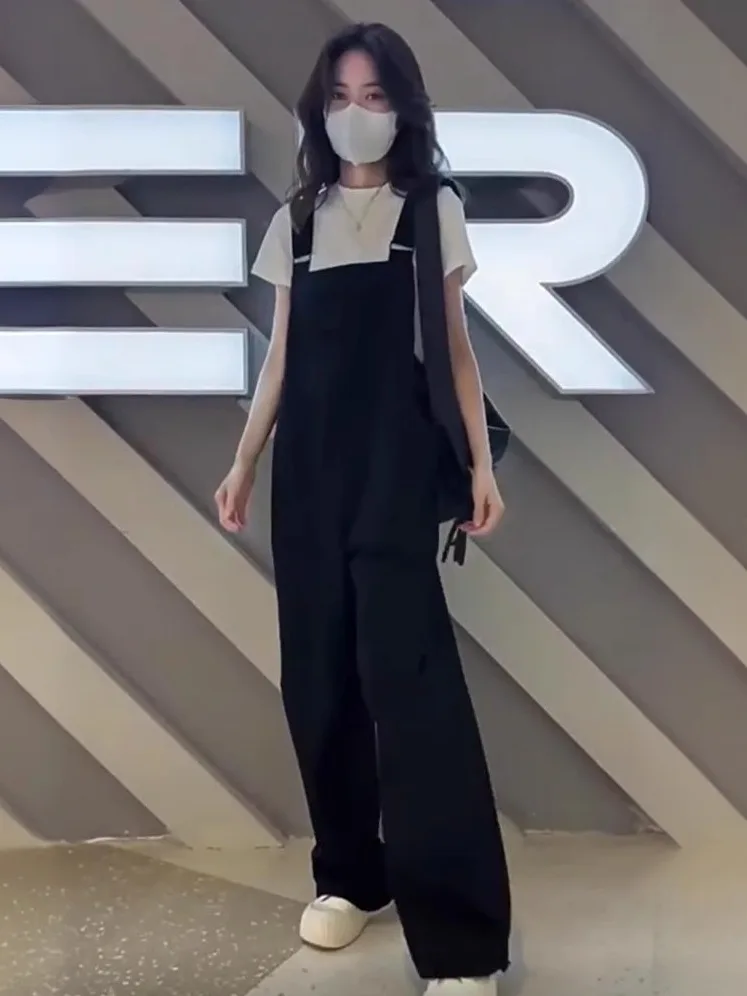 

plus Size Women's Overalls Loose Fit Pear ape Body Workwear Sle High Waist Nine Inch Cotton Spring Autumn New Arrival