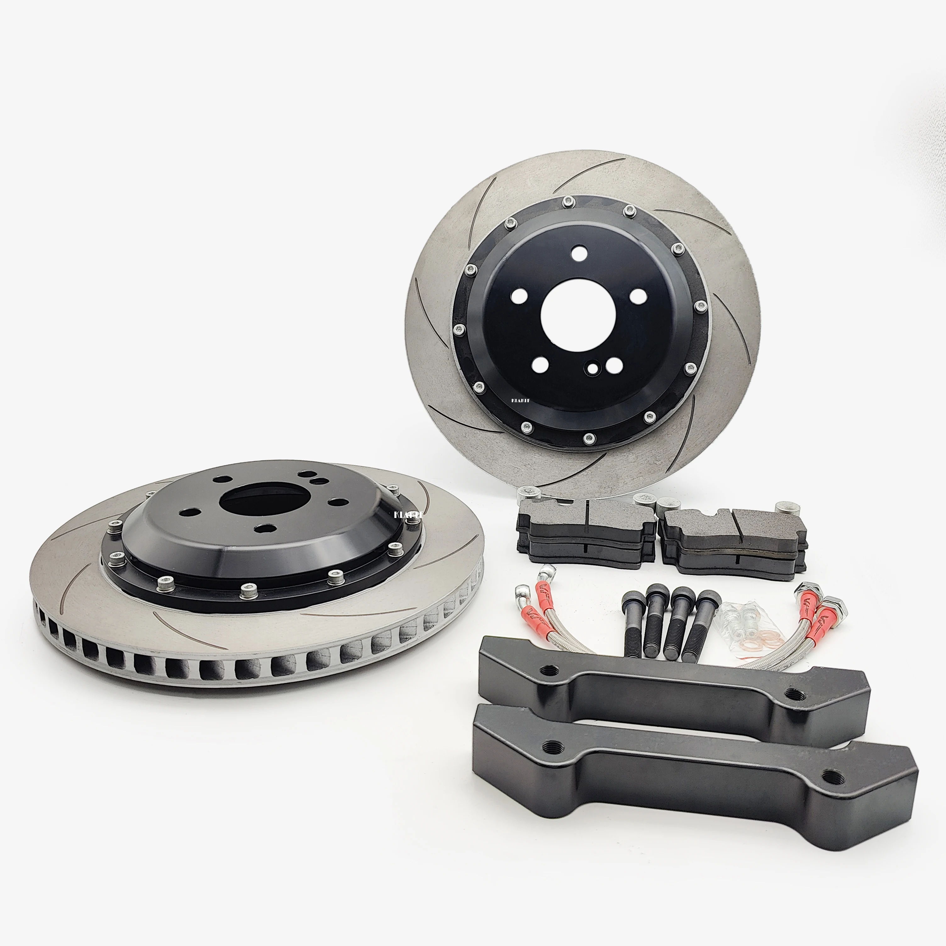 KLAKLE Tuning Brake Systems Brake Rotor Disc Kit Center Bell Brake Hose for BMW E46 Accessories