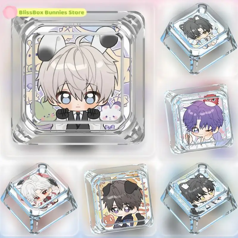 

Love and Deep Space Zayne Sylus Q Edition Single Keyboard Cap Creative High-value Cross Switch Transparent Mechanical Keycap Toy