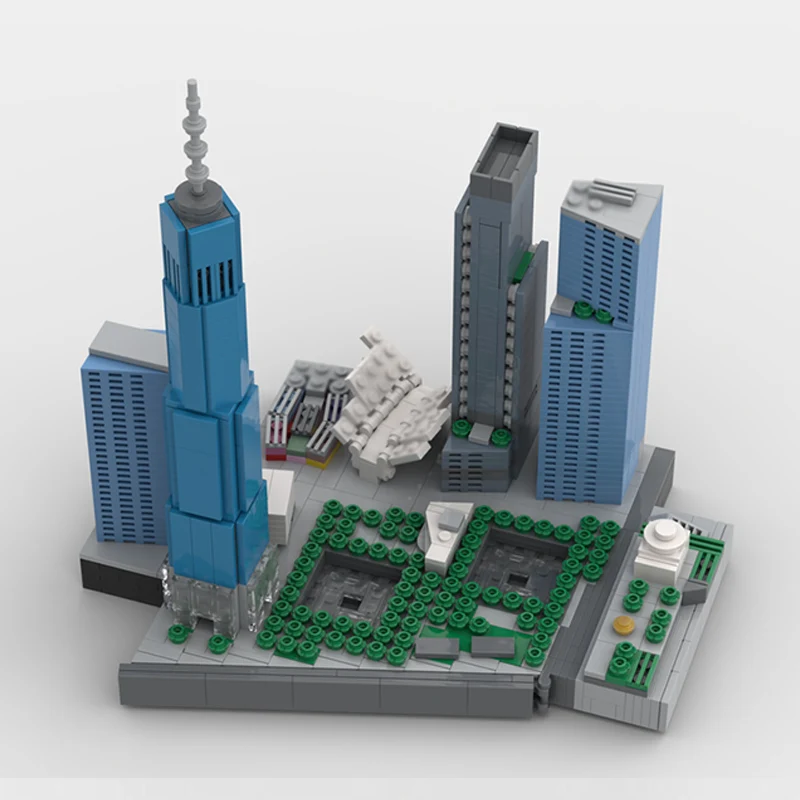 ชุดตัวต่อโมเดลอาคารซิตี้สตรีทวิว รุ่น MOC ศูนย์การค้าโลกใหม่ เทคโนโลยีแบบโมดูลาร์ ของขวัญวันหยุดสำหรับเด็ก ชุดประกอบของเล่น