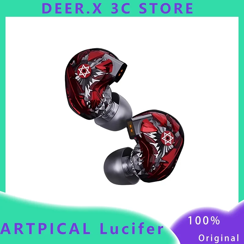 ARTPICAL Lucifer Wired HiFi Earphones Titanium Gold Diaphragm