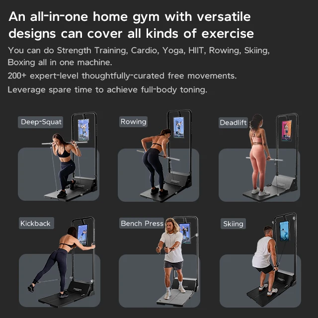 2024 Gym Monster Digital Dynamics Smart Home Workout Intelligence Fitness Foldable All In One Personal Trainer