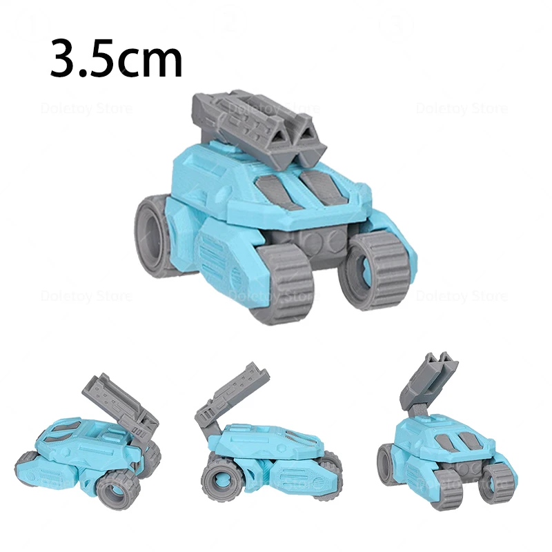 Neue 3D-gedruckte Kriegsmaschine Serie Mini beweglicher Kampfpanzer Sentry Drone Artillery Launcher Actionfigur Raumdekoration Geschenke – Detail 8