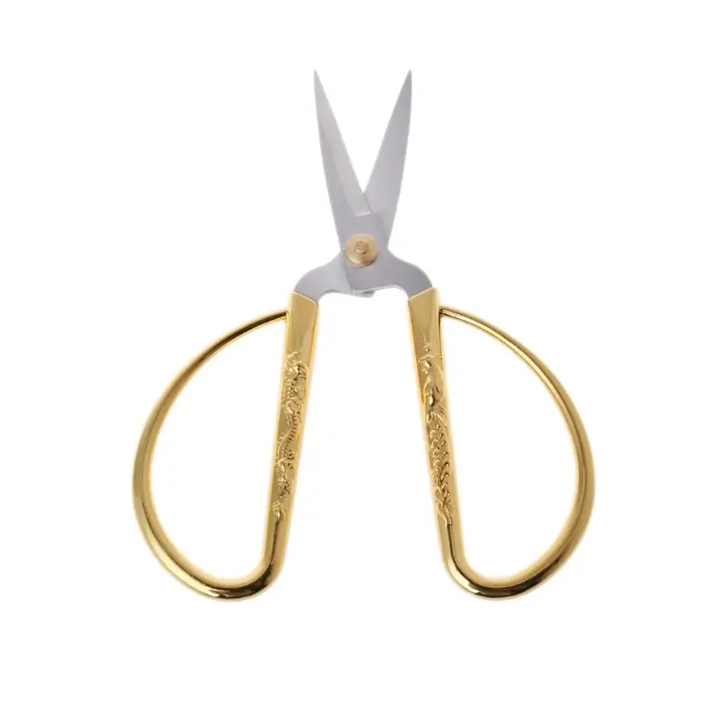 5-inch Chinoiserie Dragon & Chine Scissors Stainless Steel Scissors Sewing Scissors Gold Plated Tailor Scissors