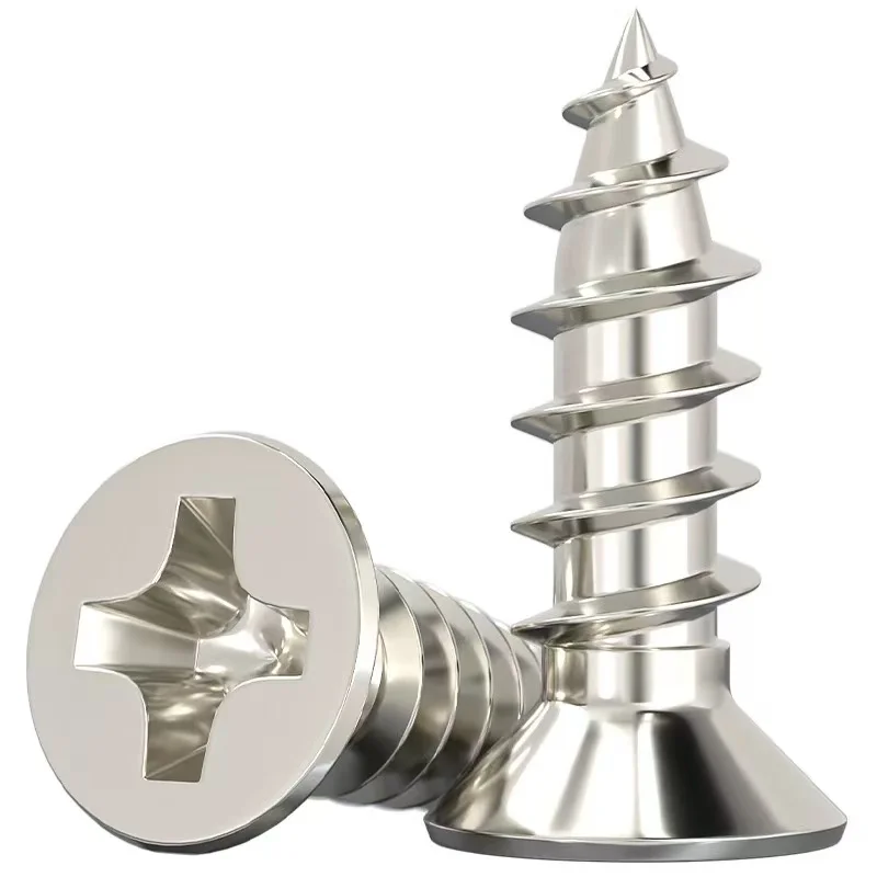 

500Pcs KA Nickel-plated Flat Head Phillips Self-tapping Screw Electronic Small Screws