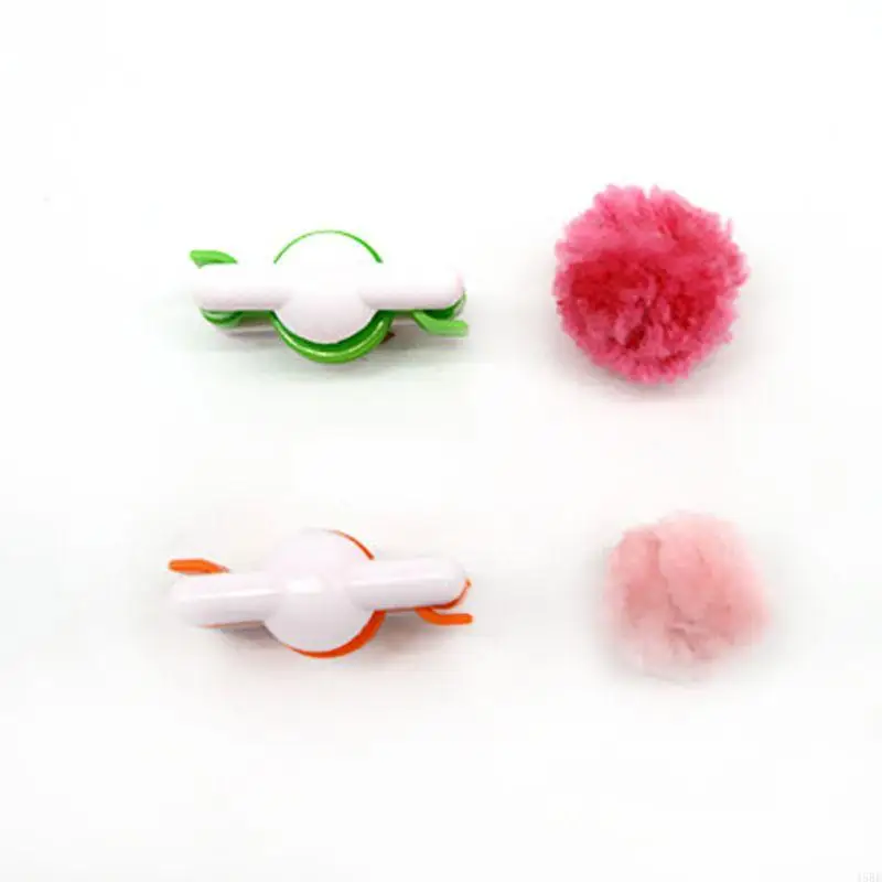 45be 2pcs fompom pom-pom maker for fluff ball 니들 Diy 양모 뜨개질 공예 도구 세트