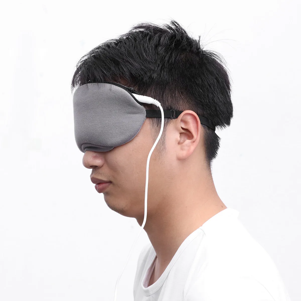 USB Steam Eye Mask Blindfold Gray Hot Compress for Insomnia Fatigue Relaxation Steam Blindfold