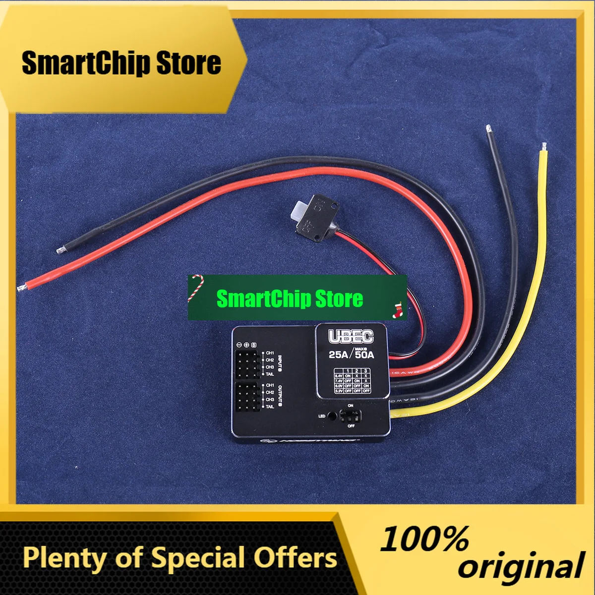 SmCpFor External 25A UBEC Supports 3-18S Lithium Batteries For Model Ai-rcraft/Dr-ones/FPV With External Switch