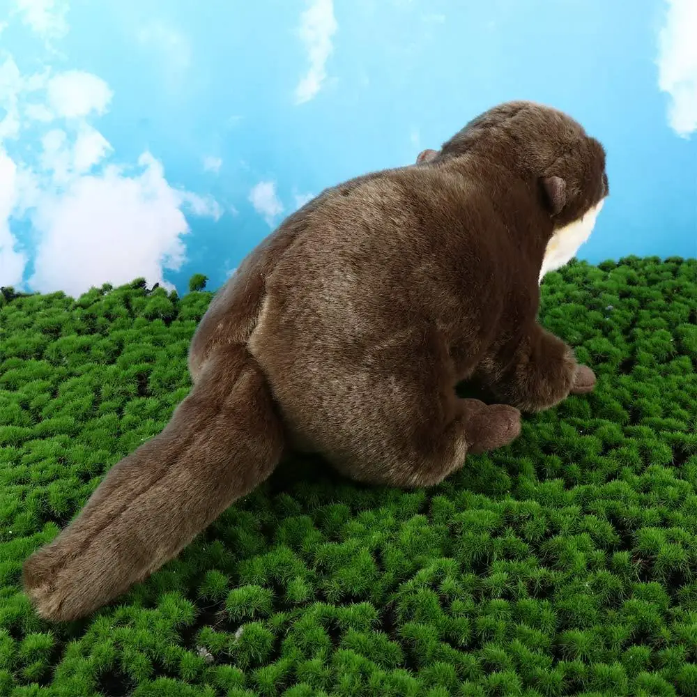 Presente de natal crianças brinquedo macio realista animal brinquedo de pelúcia 46cm lontra bonecas de pelúcia lontra brinquedo de pelúcia simulação animal lontra