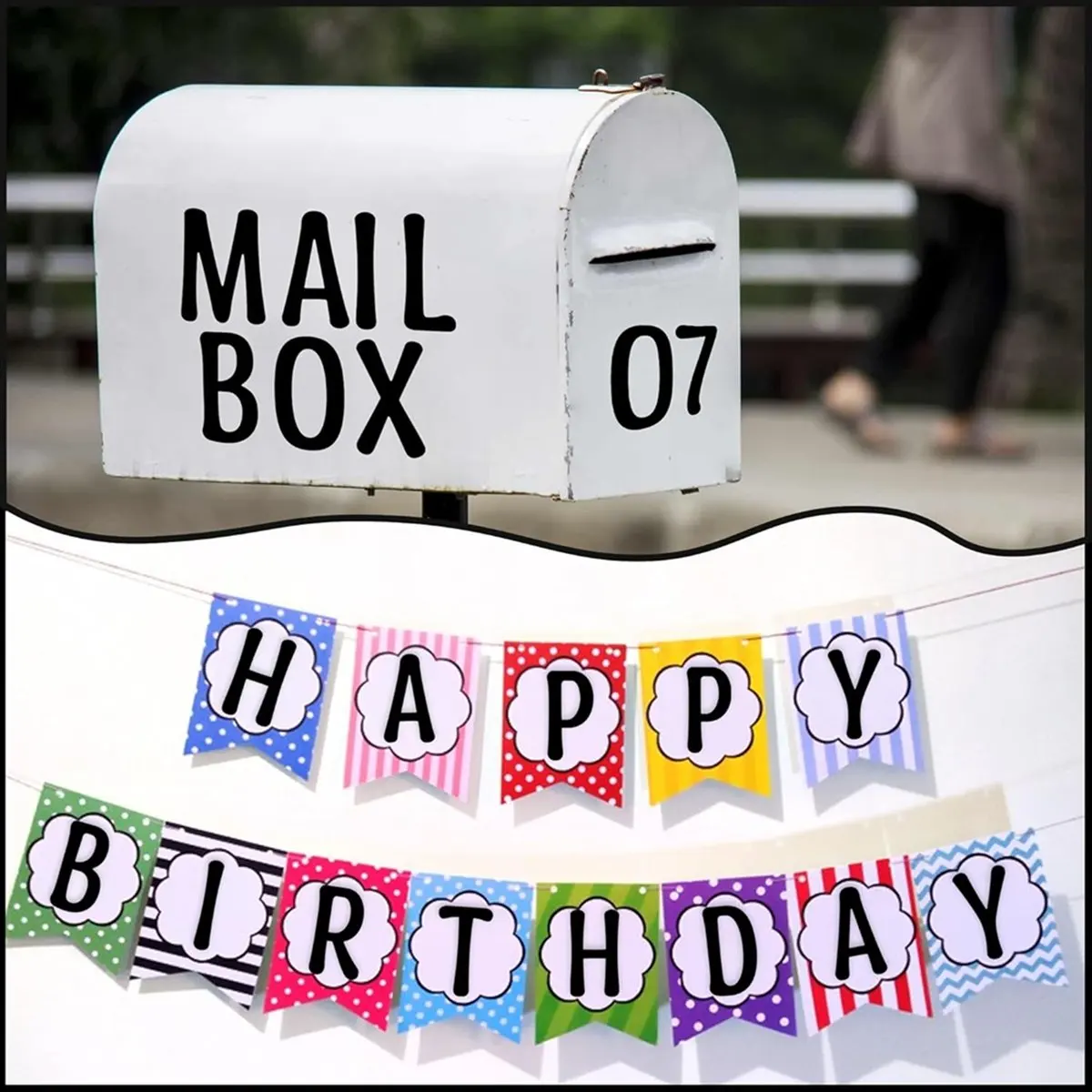 

COFA 24 Sheets Large Letter Stickers 4 Inch Alphabet Number Letter Stickers Vinyl Self Adhesive Stickers Letters