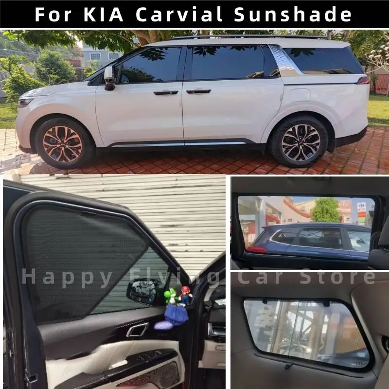 

Suitable for KIA CARNIVAL 2022-2025 car window sunshade,front and side door sun baffle,mesh curtain