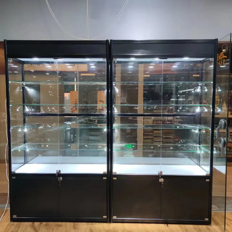 Tobacco, wine and tea gifts Sample display case Trophy medal display case model Antique glass Transparent