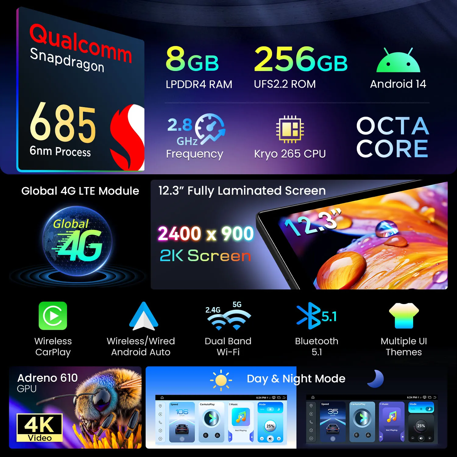 XTRONS 12.3