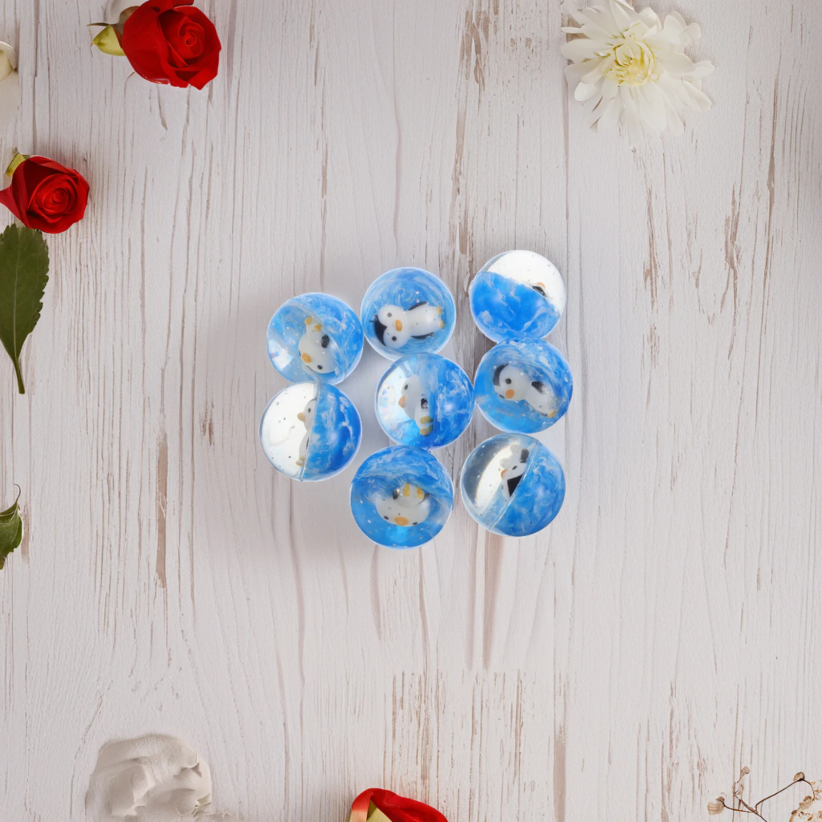 

12Pcs Penguin Bouncy Balls Children Birthday Party Favor Boys Girls High Bounce Rubber Balls Carnival Prizes Goodie Bag Fillers