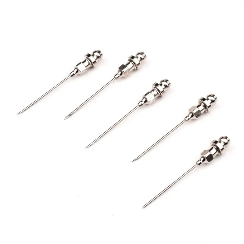 5pcs Grease Needles, Mini Bearing Grease Needle Nozzle Portable Removable Needle Air Nozzle Grease Tool For Ball Joints