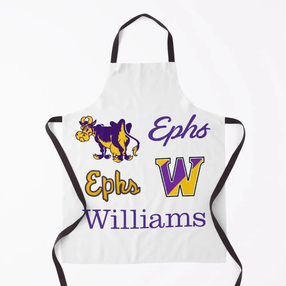 

williams college logo pack Apron Kitchen Kawaii Accessories Women's Dress For Women Kitchen Novelties Kitchen And Home Apron