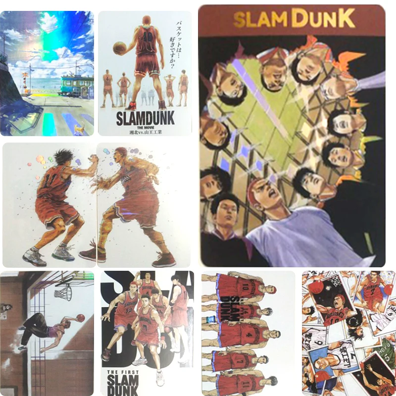 

9Pcs/set Slam Dunk Anime Characters Sakuragi Hanamichi DIY Homemade Flash Card Christmas Birthday Gift Game Toys Collection Card