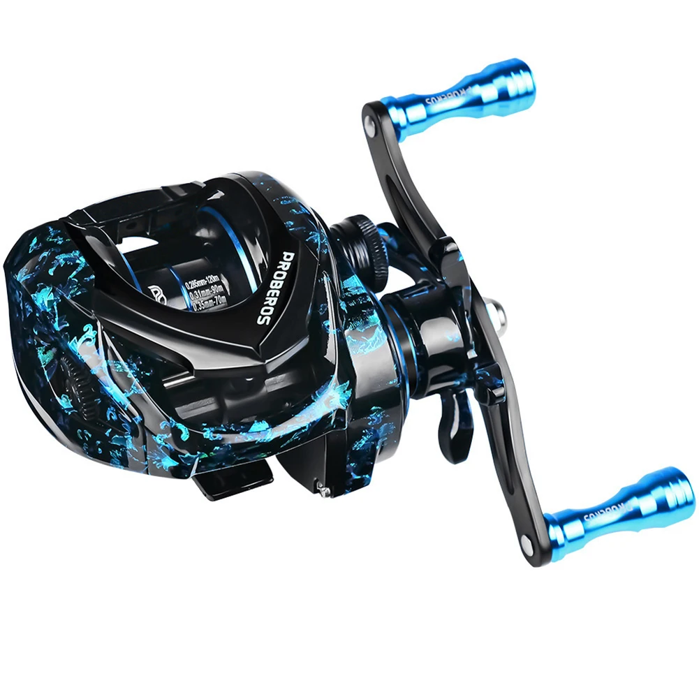 For Competitive Fishing 3+1BB Fishing Reel 7.2:1 Gear Ratio Reel Fishing Competitions 5-speed Magnetic Brake Anti-overrun Design