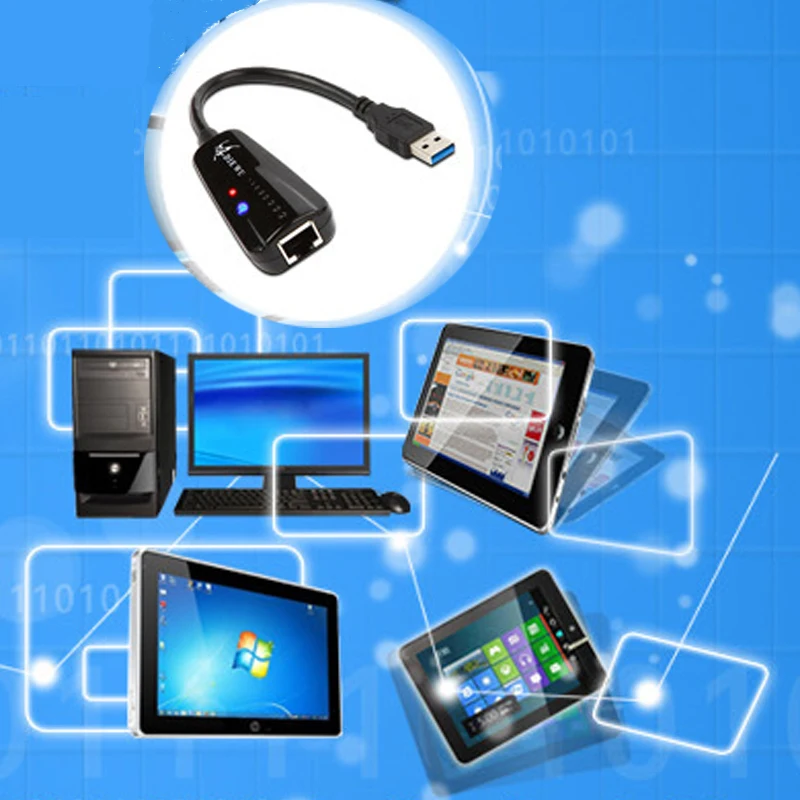 USB 100 гигабитная Ethernet Сетевая карта преобразователь Lan карты Plug and Play 10/1000 Мбит/с высокоскоростной plug and play RJ-45 LAN адаптер