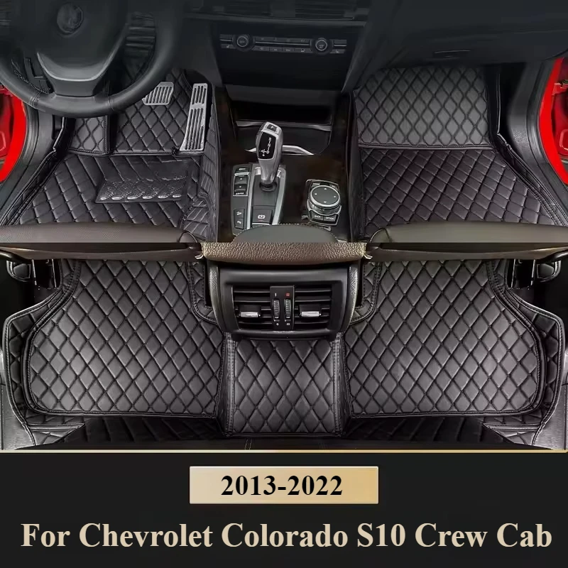 

Car Floor Mat Fit for Chevrolet Colorado S10 Crew Cab 2013 2014 2015 2016 2017 2018 2019 2020 2021 2022 Car Foot Carpet