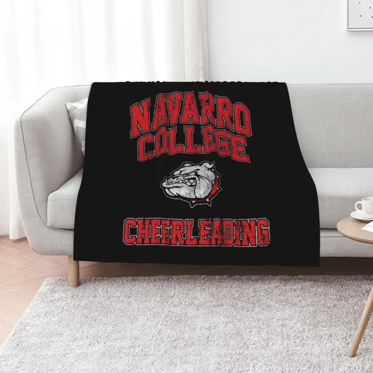 

Navarro Bulldogs Cheerleading Throw Blanket Plush Flannel Bed Fashionable Custom Blankets