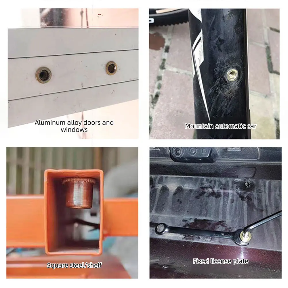 M3-M10 Hand Rivets Nut Tool Adapter Metal Manual Nut Riveter Metal Fabrication Home Improvement Projects Sheet Metal Fastening