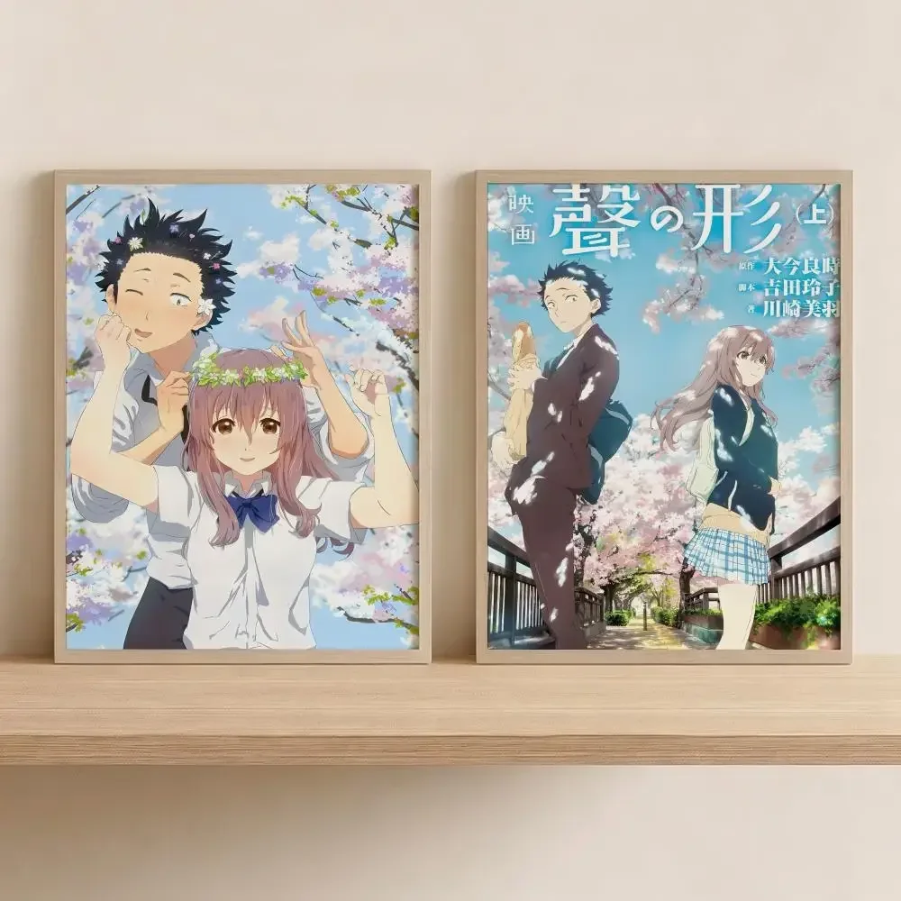 S-Silent Voice Anime Painting Calligraphy Modern Canvas Wall Art for Bedroom & Living Room | Home Decor Gift