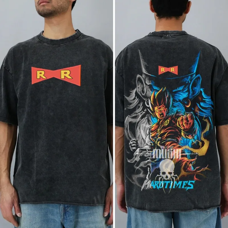 

Футболки для стирки, летняя мужская одежда с рисунком Dragon Ball в японском стиле HarajukuY2K, хлопковые топы большого размера DBZ с короткими рукавами, футболки