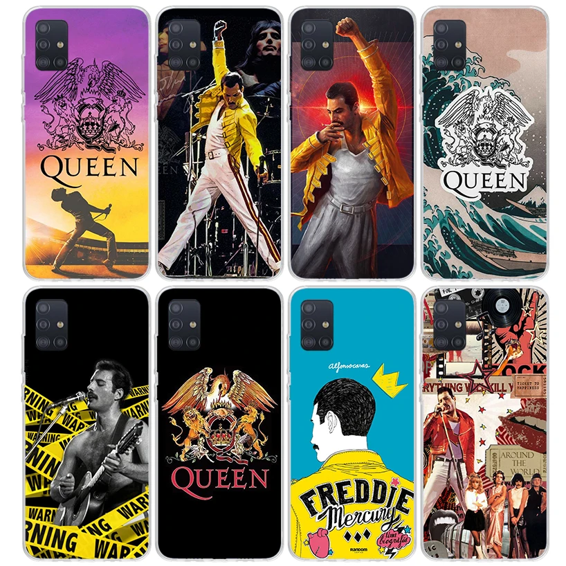 Rock Funky Freddie Mercury Queen Phone Case For Samsung Galaxy A51 A50S A41 A40 A31 A30S A21S A20S A10S A20E A71 A70 A6 A7 A8 A9