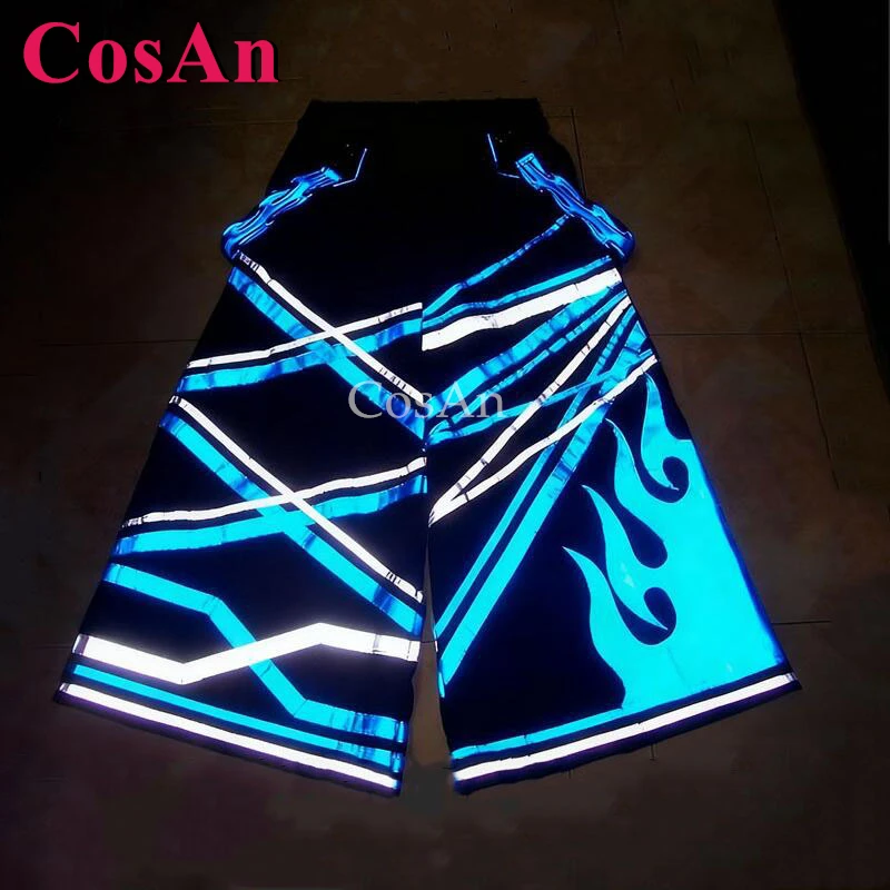 

CosAn Composite Pattern Street Dance Pants Melbourne Ghost Step Dance Pants Fashion Fluorescent Trousers Reflective Trousers New