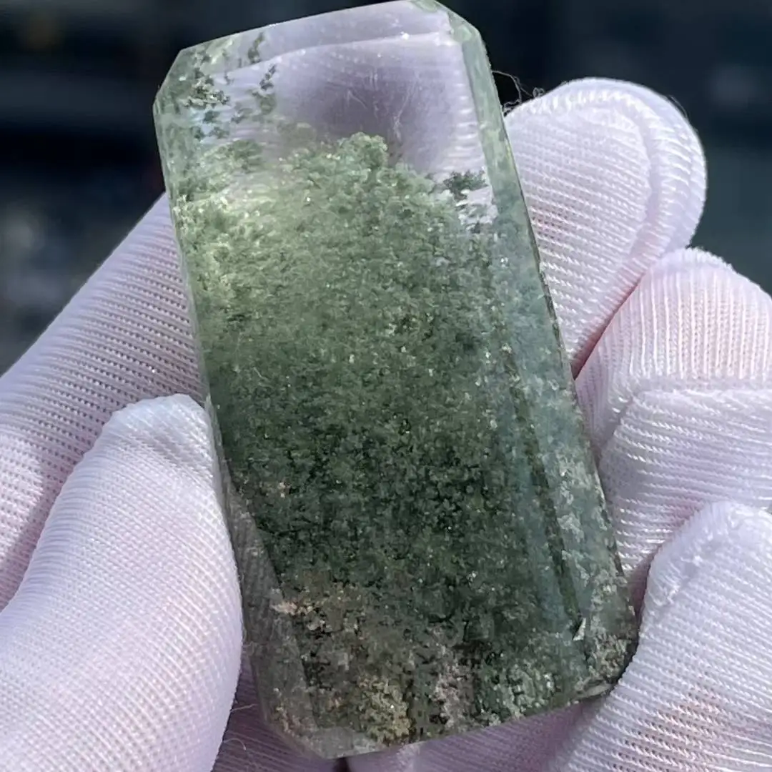 

Natural Green Phantom Quartz Pendant Jewelry Women Men 46*25*17mm Necklace Phantom Rare Garden AAAAAA