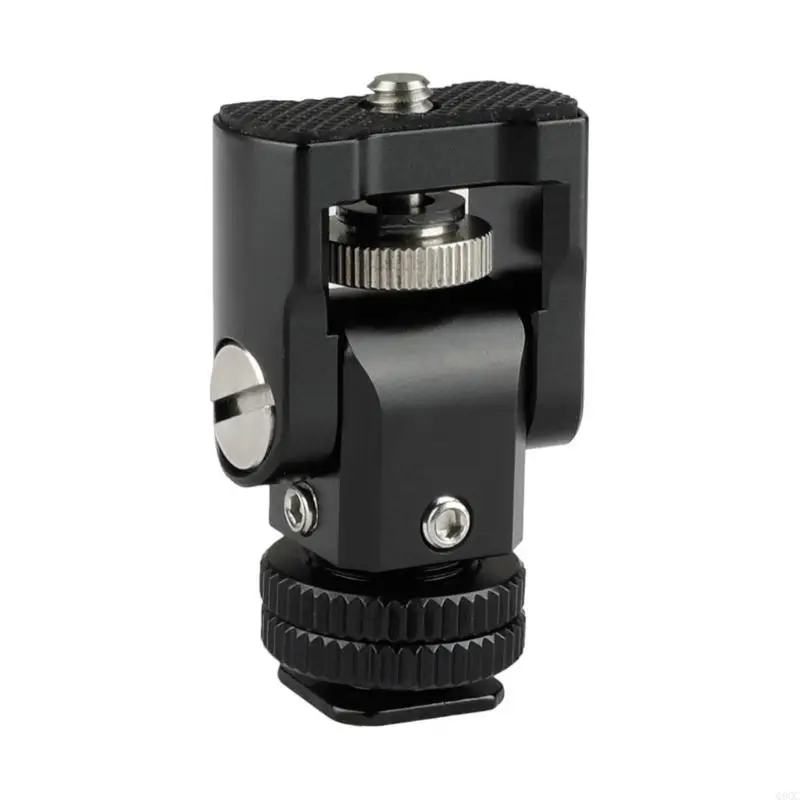 

Aluminum Monitor Bracket With Cold Shoe Adapter, Easy Adjustment For Filmmaking Photography Various Camera Setups