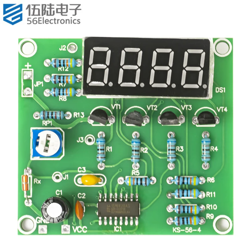 4-bit Digital Thermometer Electronic DIY Kit Welding Assembly Spare Parts for Teaching or Traning