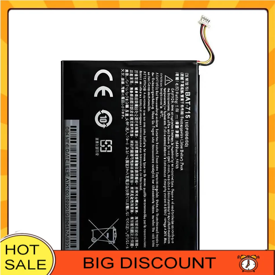 

Tablet Battery 2640Mah Safe For Acer Iconia Tab B1 B1-A71 B1-710 4Lines Version Bat-715
