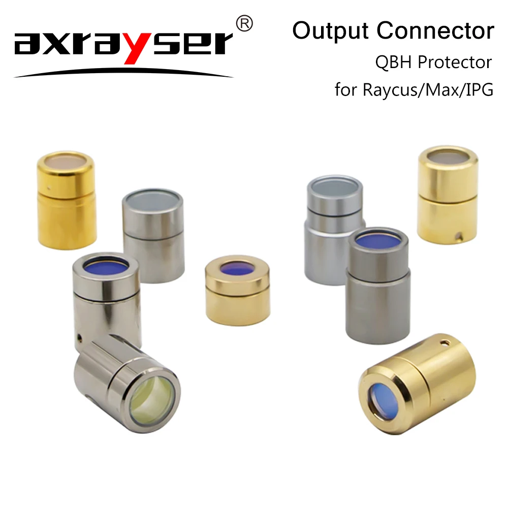 Imagem -02 - Raycus Max e Ipg Saída Protetora Connector Lens Group Qbh Fibra Laser Fonte Proteção Cap Cristal Óptico 1.5kw 3kw Original