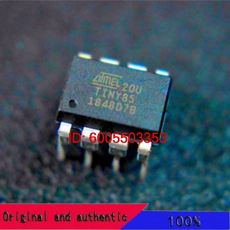 Original 10PCS ATTINY85-20PU ATTINY85 20PU ATTINY85- 20 ATTINY85 DIP Diy Electronic 85 For Arduino IDE TINY85 8P 8 PIN 8PIN