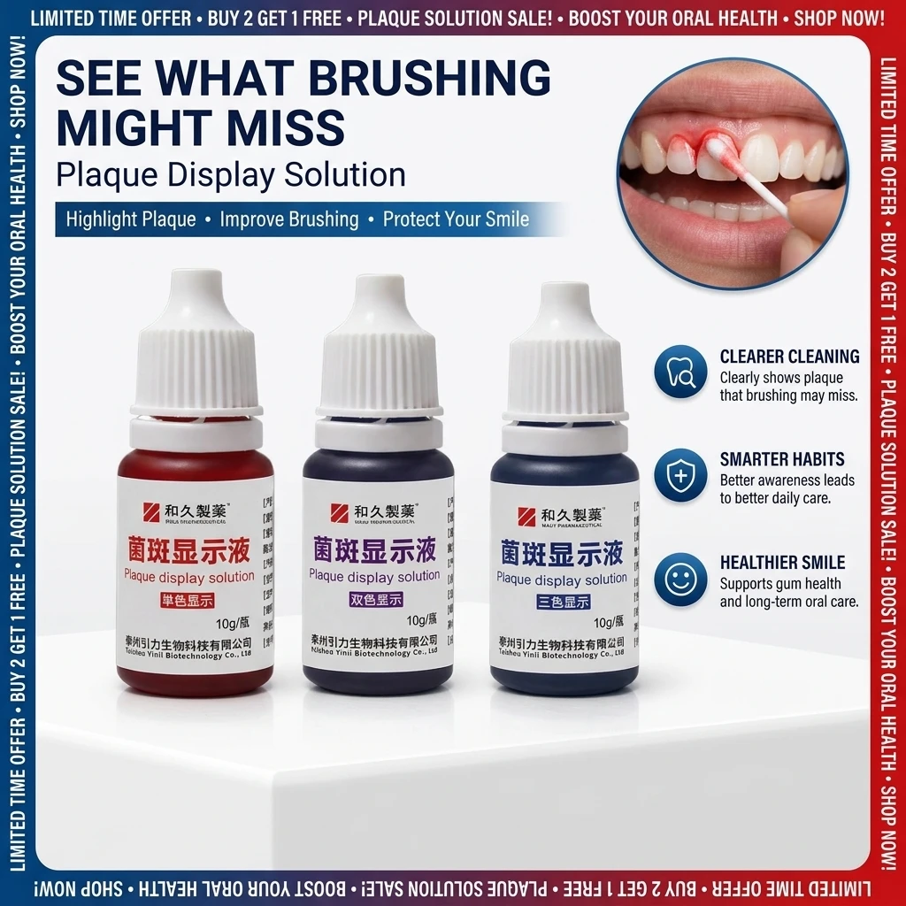 5ml Dental Plaque Indicator For Kid Adult Dentist Clinic Oral Teeth Caries Checker Disclosing Solution Stain Food Coloring Agent