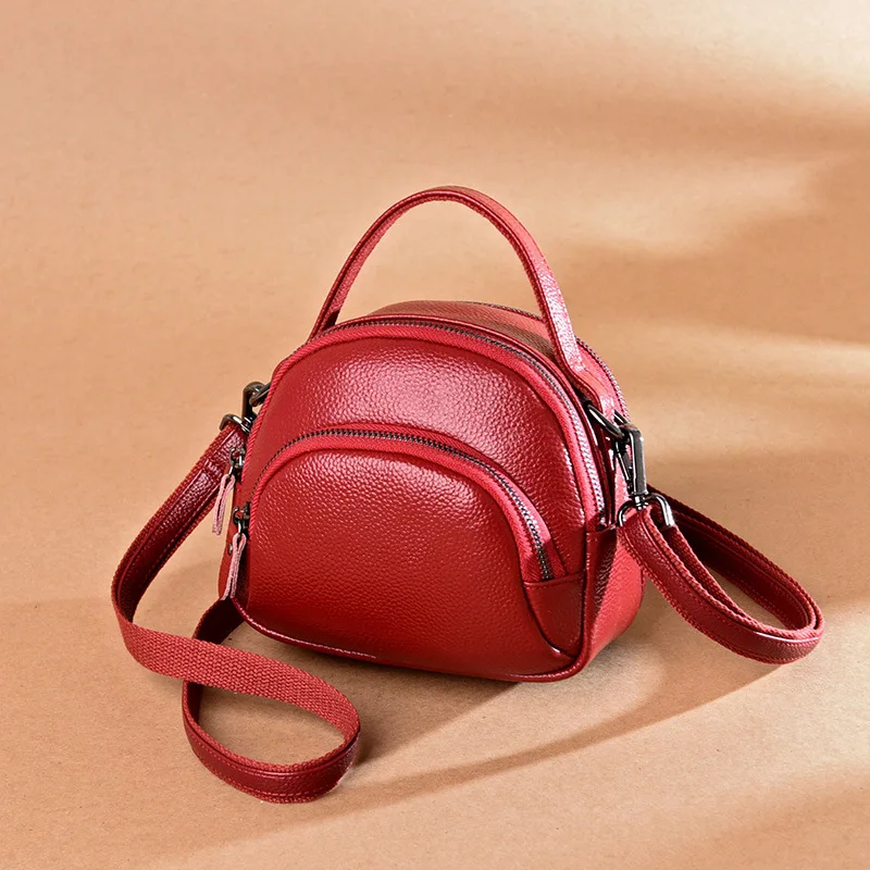 Designer Bags Famous Brand Women Bags 2023 leather fashion messenger portable small round bag cowhide shoulder bag Monedero