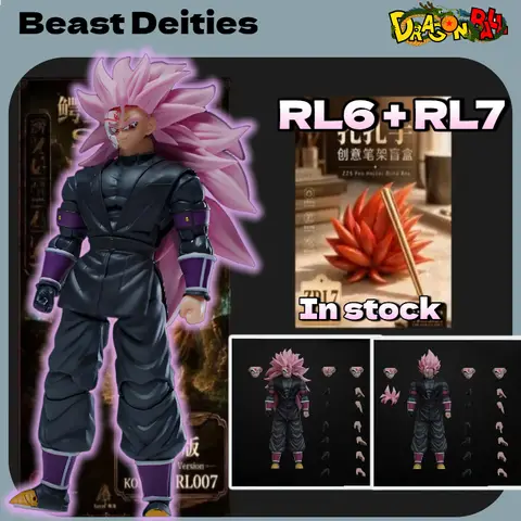 Beast God Kong Studio Dragon Ball SHF Kong031/032 SSJ3 Black Goku (Zamasu) 1/12 Scale Action Figure Anime Collection