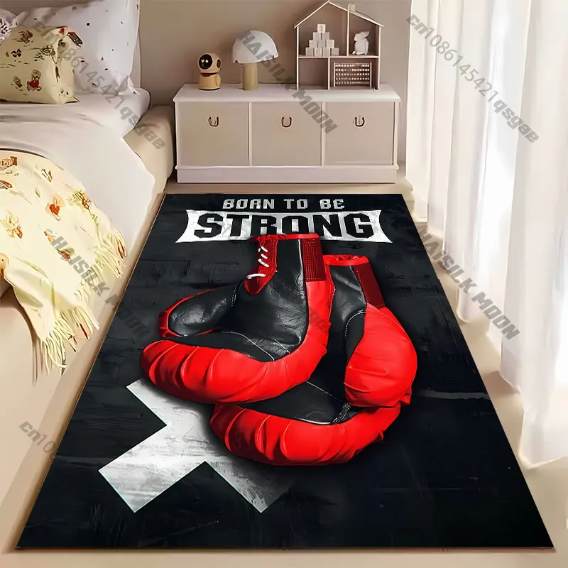 Strength determination boxing gloves carpet Yoga living room room decor children's crawling mat doormat area rug games mat