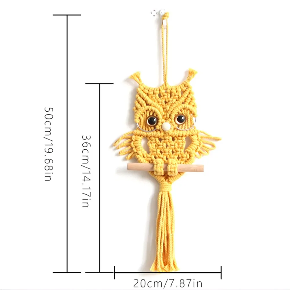 New Nordic Style Owl Pendant Hand-woven Tapestry Bohemian Home Decoration Children's Room Wall Decoration Wall Tapestry dropship