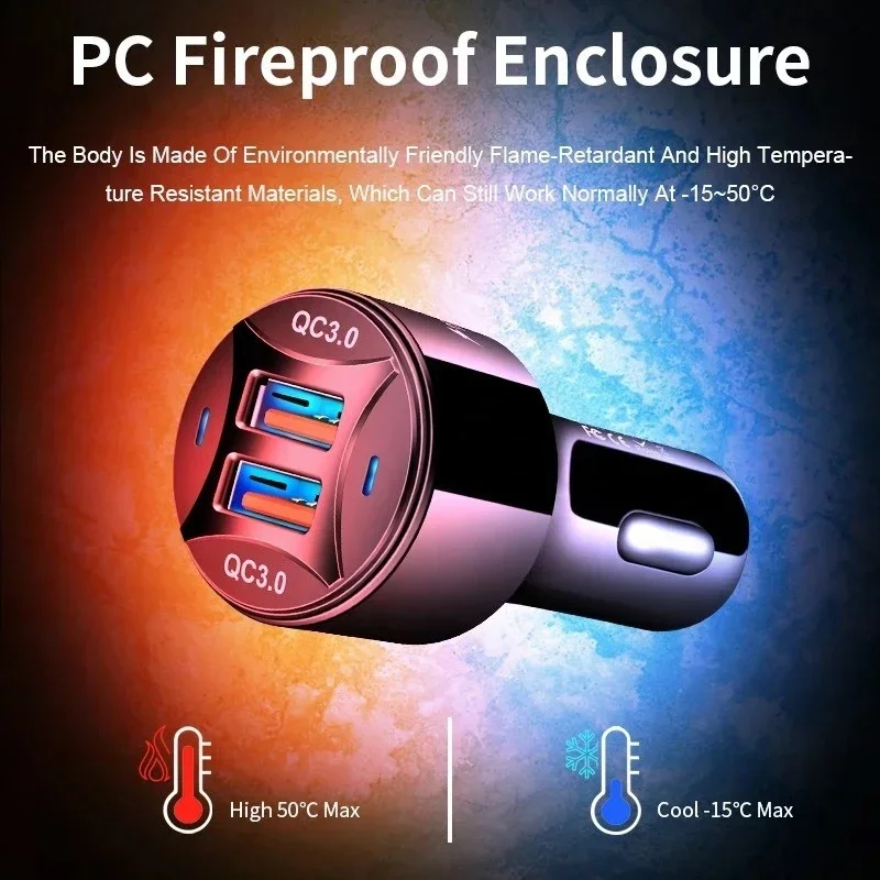 36 واط 2 منافذ QC3.0/AFC/DCP/FCP/SCP/VOOC/داش/وارب شاحن سيارة سوبر شحن سريع سيارة ولاعة السجائر فلاش تهمة للهواتف #5