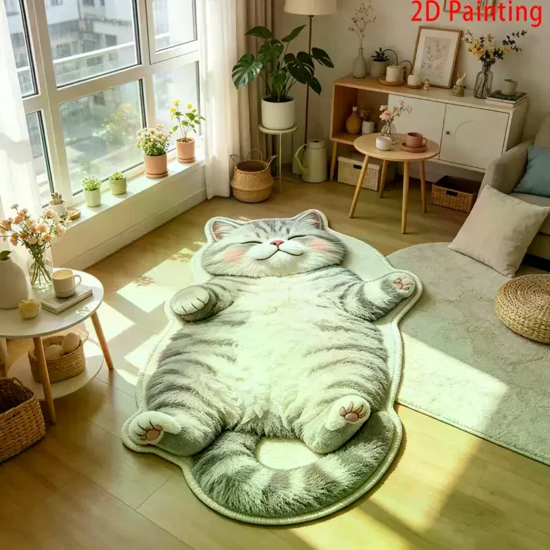 1 Pc Adorable Cat-Shaped Area - Jet Home Bathroom recension och pris