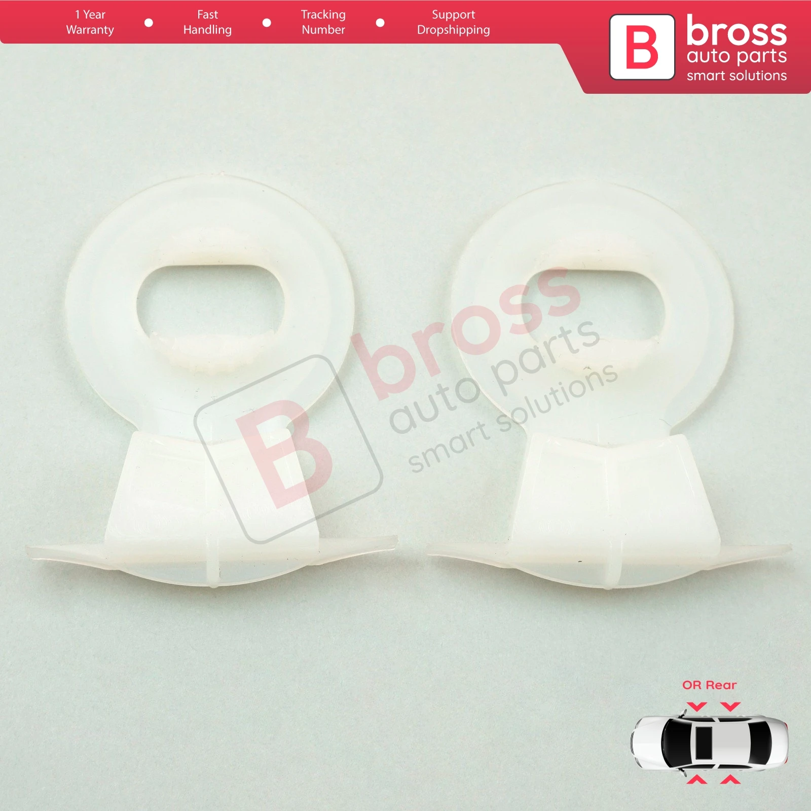 

BWR5010 Window Glass Holder Clips for Renault Clio 3 Laguna 2 Espace 4 Vel Satis Peugeot 207 307 308 CC C3 Pluriel 8200006887