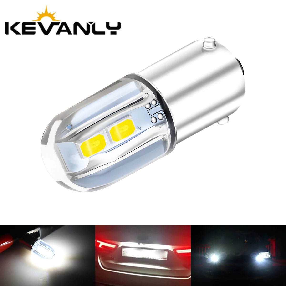 2PCS BA9S T4W Led B…