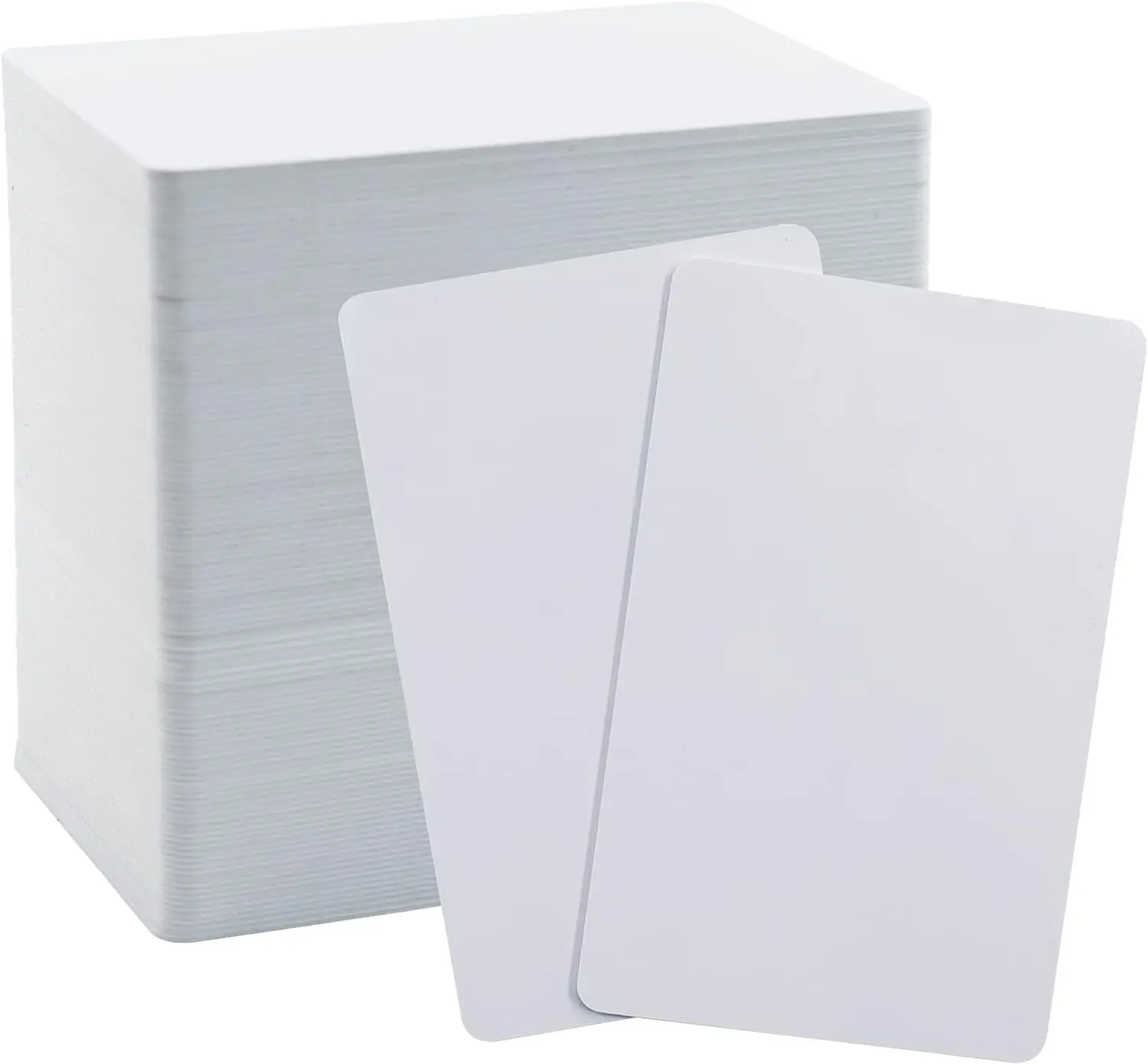 

Thickness 0.35mm Glossy Finish White Acetate PVC Business Cards - 20/50/100 You Pick