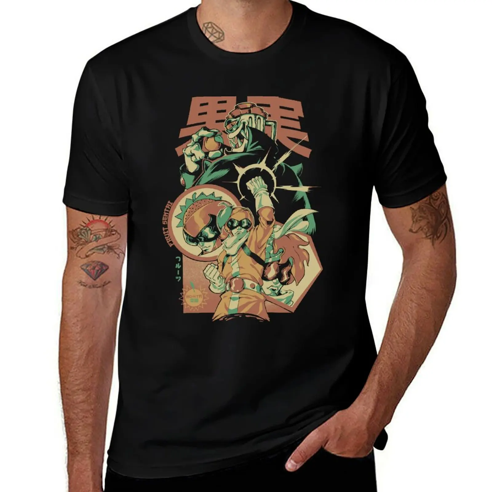 

Fruit Sentai T-Shirt cotton t shirt pack t shirts for man graphic vintage T-Shirt